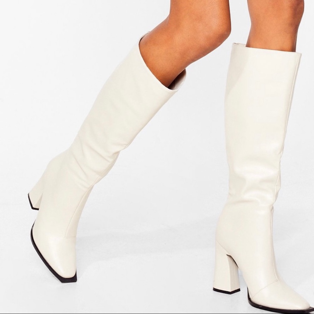 Nasty Gal knee high boots. Size 6